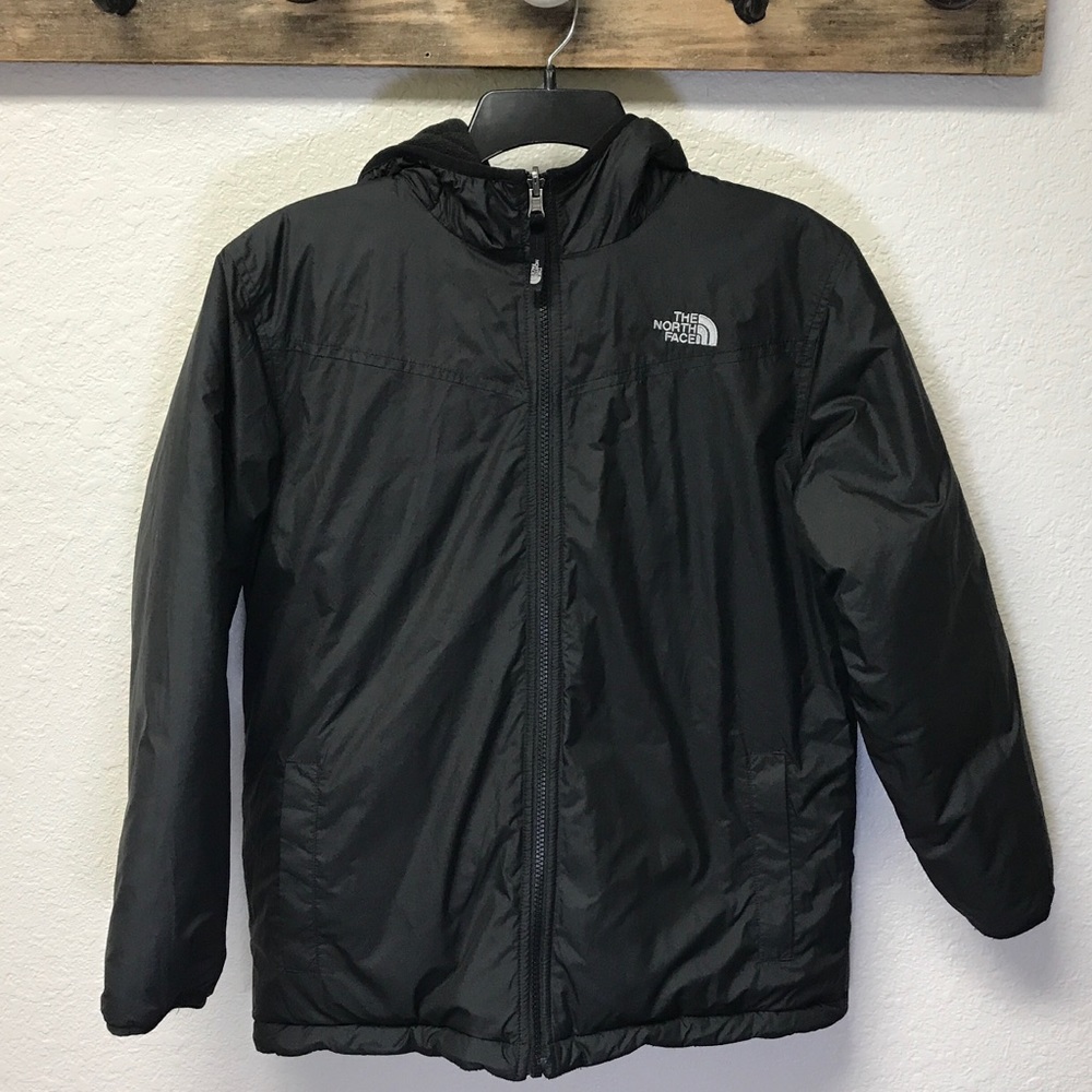 Boys North Face Reversible Coat Size Lg (12-14)